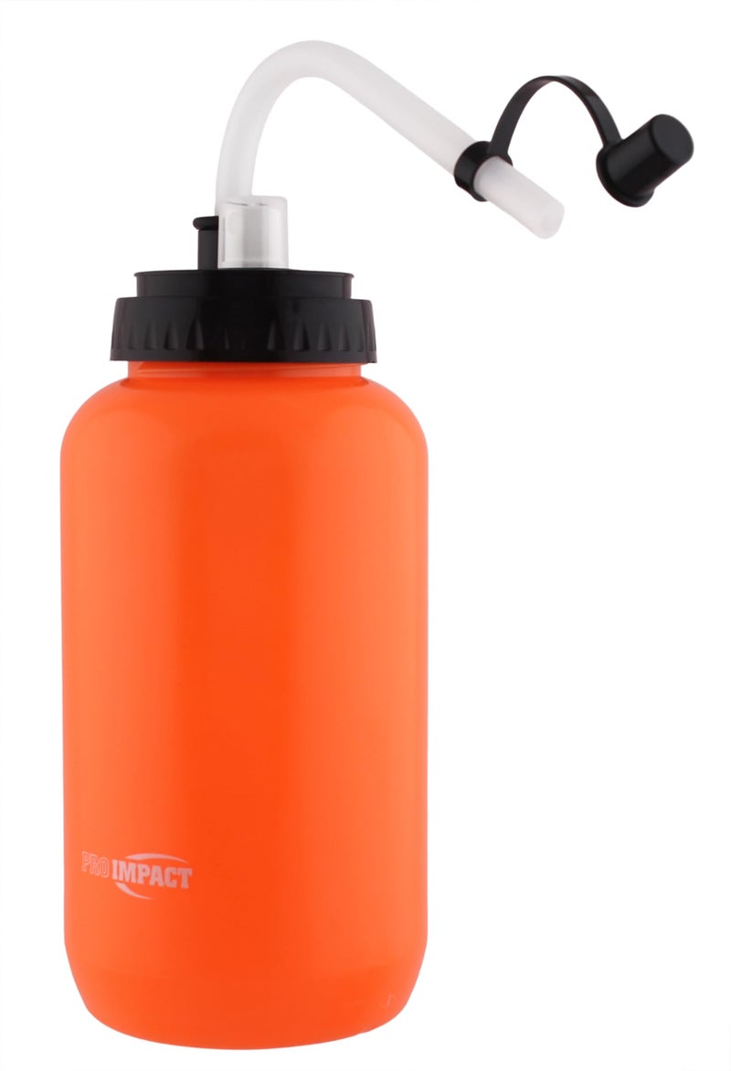 Pro Impact Squeezable Water Bottle Bendable Long Straw and Spray cap - LDPE BPA Free Plastic - Hydration for Baseball Hockey Gym MMA Yoga Boxing Cycling Softball Football Lacrosse (35.5 Oz.) - Image 2